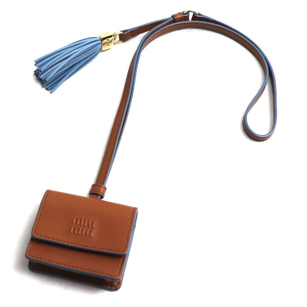 Miu Miu MIUMIU Leather Trick Bag Charm (5TL515_2IDW_F0NP5) - Women's